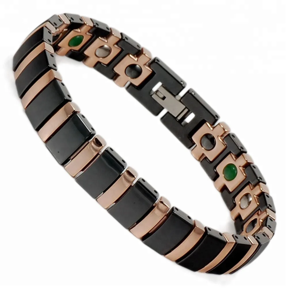 Wollet Fashion Wholesale Health Benefit Bio Magnetic Ceramic Bracelet For Men Women