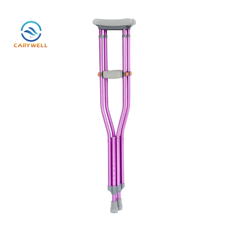 Royal Blue Color Adjustable Aluminum Disabled Crutches for Adults