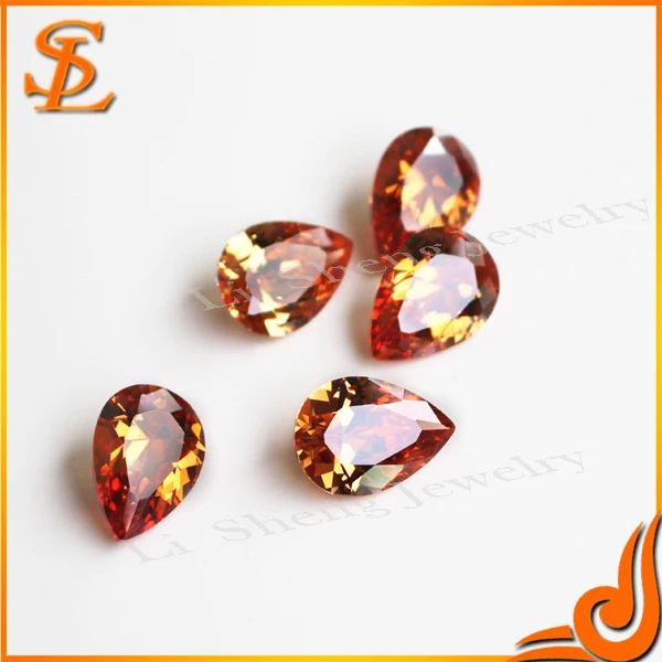 aaa качество свободные cz оптовой груши шампанское драгоценных камней
