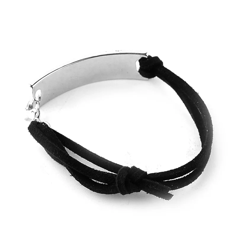 
wholesale metal bracelet for man engraved rope bracelet handmade jewelry rope adjustable bracelet sport 