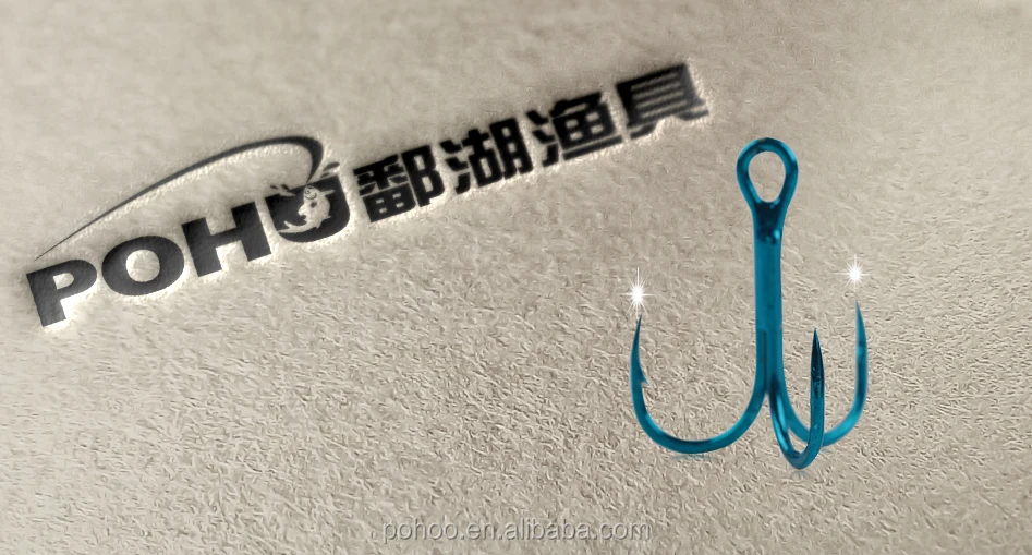 Seawater hooks for tuna treble fishing hook