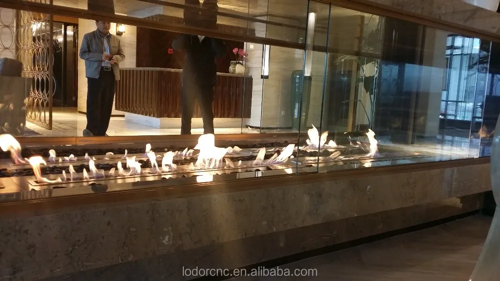 55 inch bioethanol fireplace 1400*250*235 mm / small ethanol fireplace/ Temperature display screen fireplace