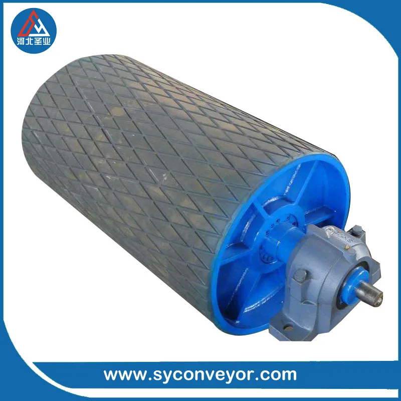 
conveyor belt pulley for powder transfer system 