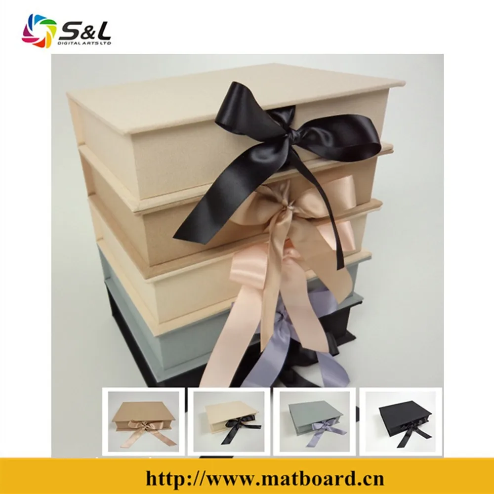 paper folio storage presentation box prints mats 4*6 5*7 8*10 11x14' presentation folio baby / wedding photography