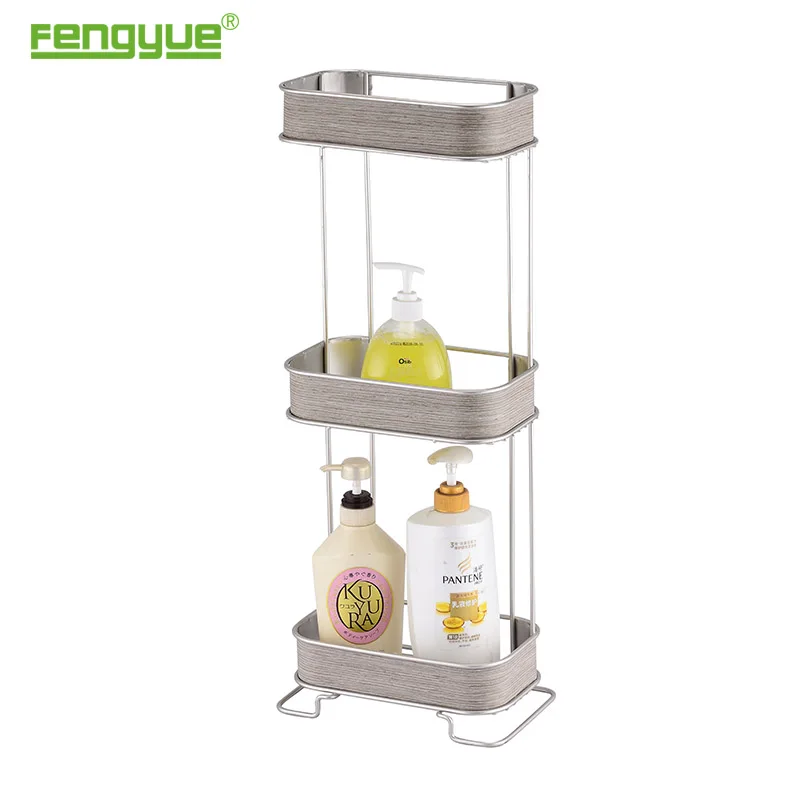 Factory Sale Custom 3 Tier Metal Wire Bathroom Over Door Corner Shower Caddy