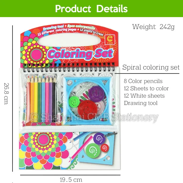 Good quality safety magic creative cheap promotional spirograph