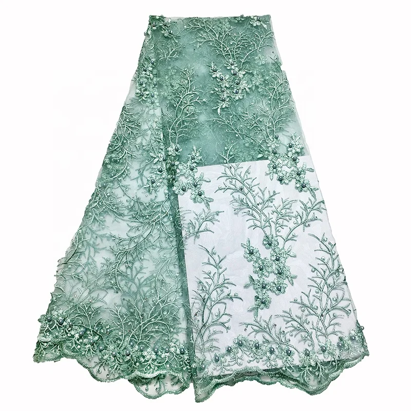 wholesale China high quality material african net embroidery lace fabric