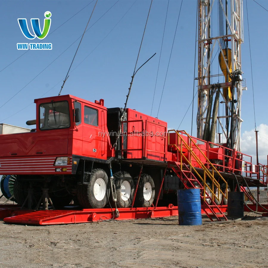 RG API Standard Oil Field Oil and Gas Well Bore Hole Truck Mounted Mobile 650hp ZJ 20 Drilling and Workover Rig
