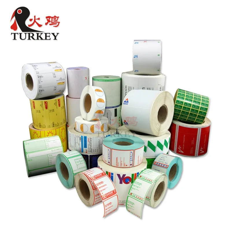 Waterproof thermal transfer PP  label 50x35mm, roll of 2500 labels, tear resistance customize order