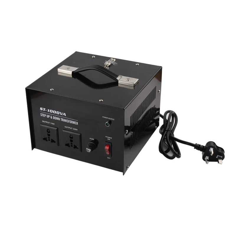 Понижающий трансформатор для соковыжималки, холодильника, микроволновой печи и принтера, 1000 Вт, 220-110 В, 110-220 В