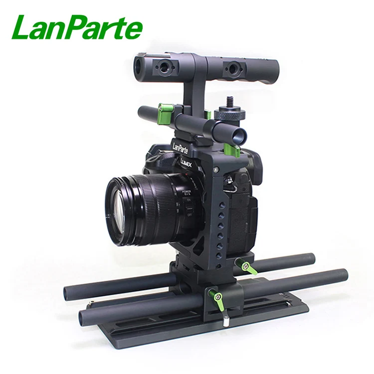 Quick release protective camera support cage for Panasonic GH5 GH5s