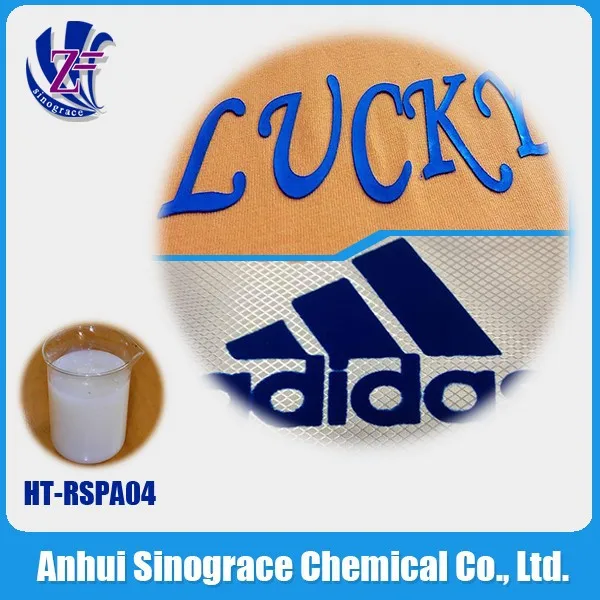 Акриловая полимерная эмульсия для текстильной печать биндер HT-RSPA04