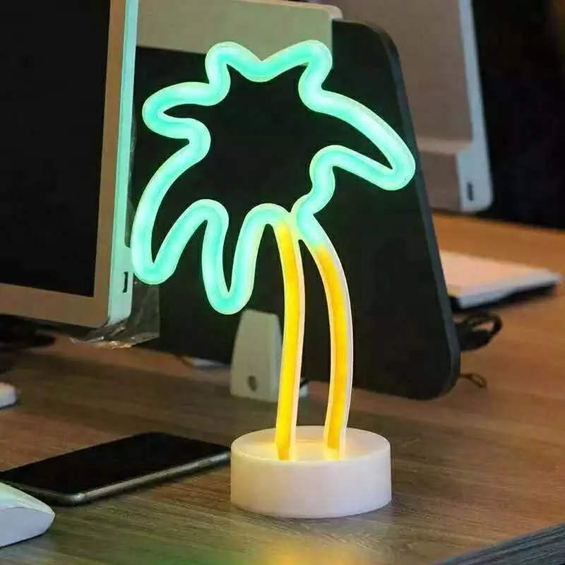 Palm Tree LED Neon Table Lamp