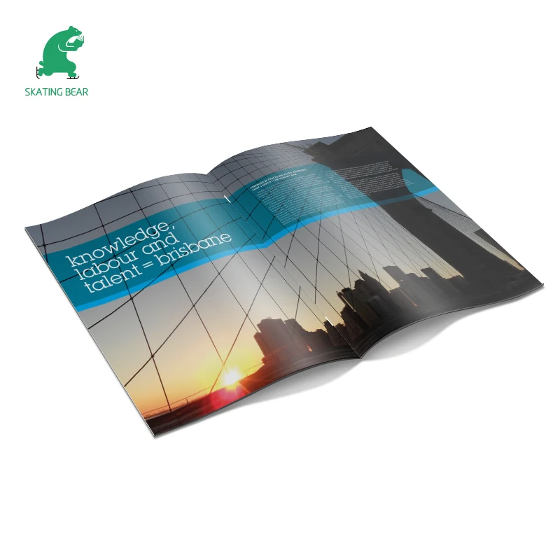 Saddle Stitch Binding Booklet Brochure Printing Service All Custom Free Sample Fast Shipping