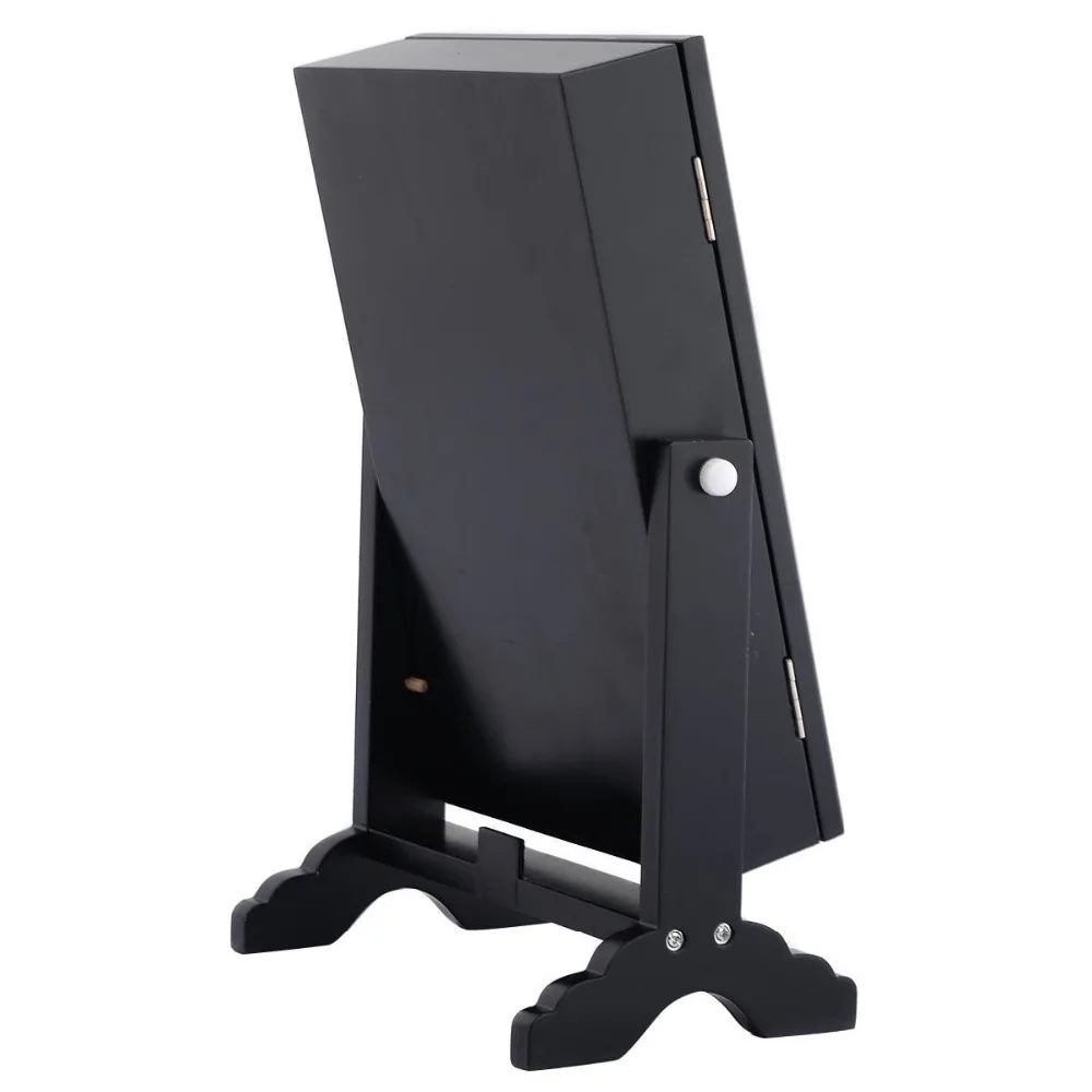 Черный маленький шкаф, зеркальная Подставка для ювелирных изделий