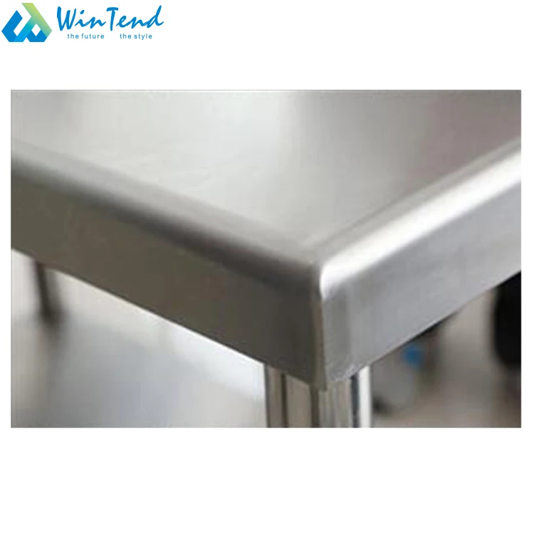 Commercial Hotel Restaurant Bakery Kitchen Equipment Stainless Steel Work Table Workbench With Round Tube
