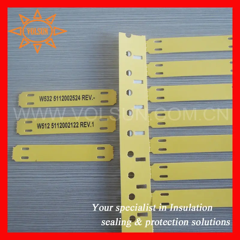 PE Permanent Identification Cable Labels Tags