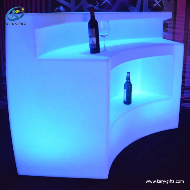 Modern LED Bar Furniture Glowing Bar Table Led Lighting Bar Counter