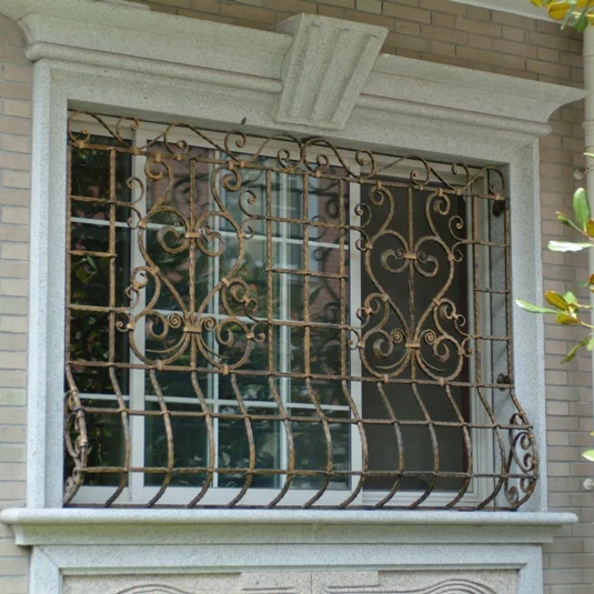 wrought iron window grill