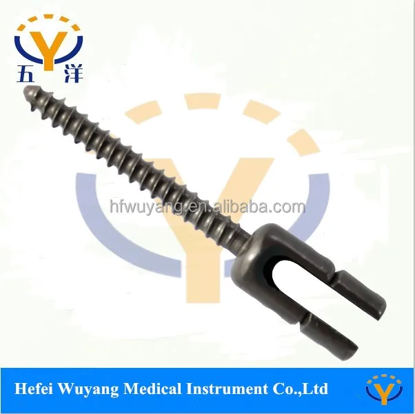 Orthopedic Implant Spine titanium Screw Surgery Polyaxial Pedicle Screw