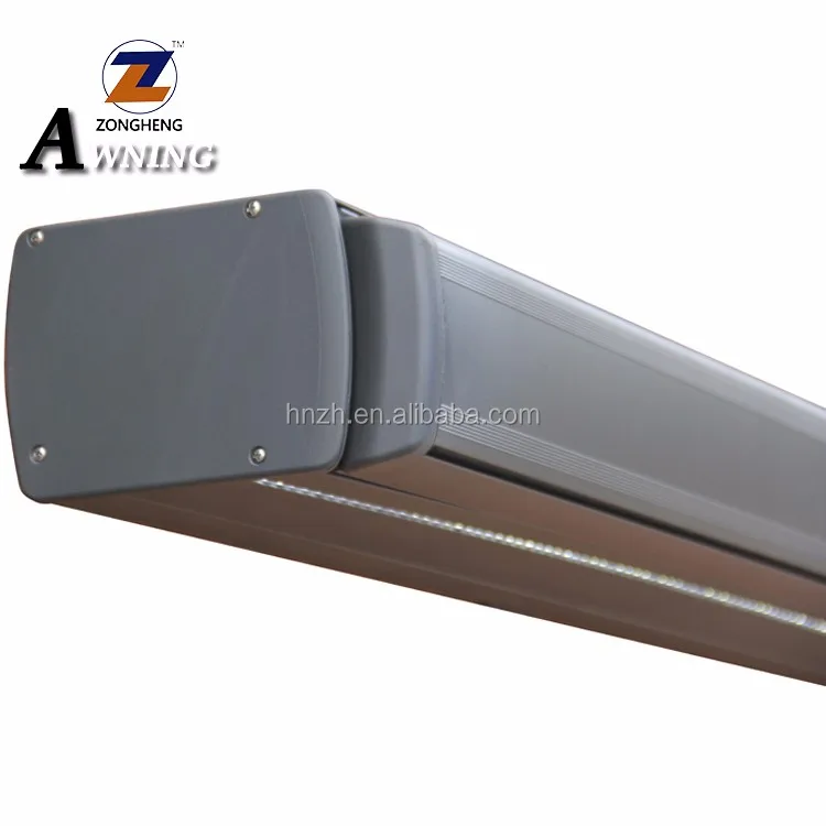 2018 Новейший современный дизайн наружные балконные солнцезащитные очки моторизованный алюминиевый полный кассет выдвижной дешевый Тент со светодиодной лампой