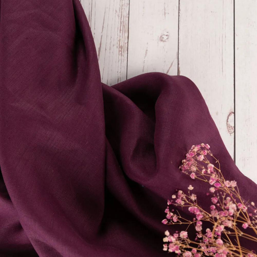 Дышащий 9s * 9s 200GSM плотная тканая подкладка мягкая льняная ткань