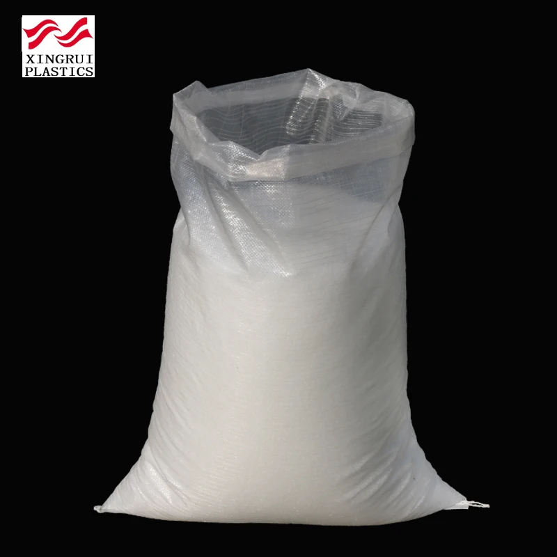 Transparent pp woven rice bag woven 25kg polypropylene bag sacks