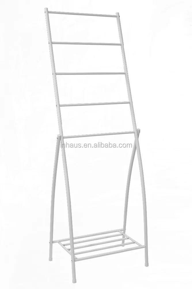 
Portable Telescopic Towel Rack, Decorative Metal Space Saving Towel Rack 