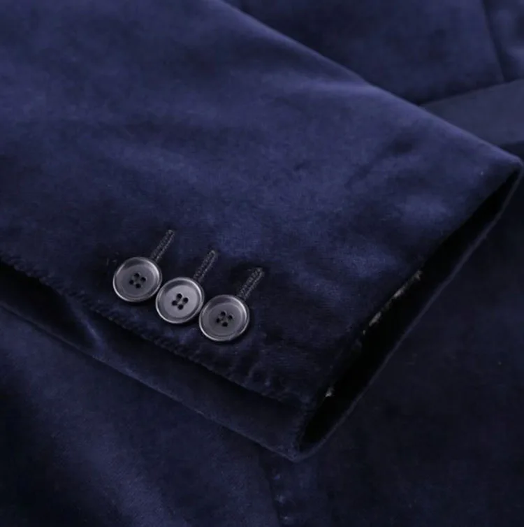 Bespoke Wedding Suit Casual Coat Men Black Blazer Men Corduroy Blazer
