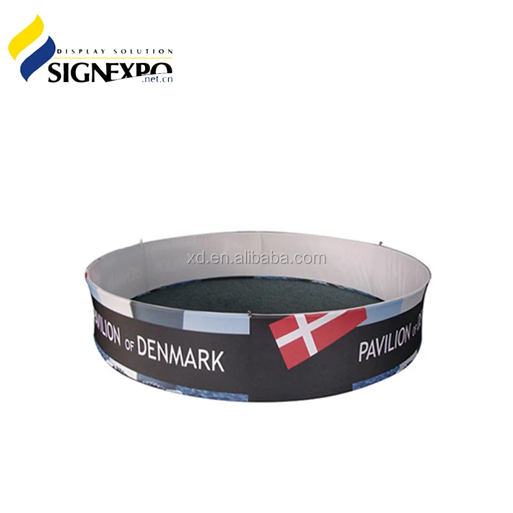Круглые подвесные баннеры для выставок Skybox