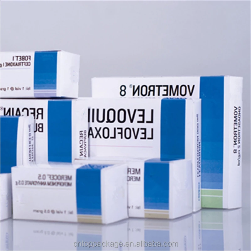 Custom Design Paper Package Foldable Medicine Boxes for Packaging Pills