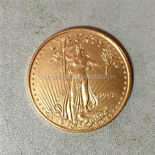 
22K Thick Gold Plated 1oz Gold American Eagle 