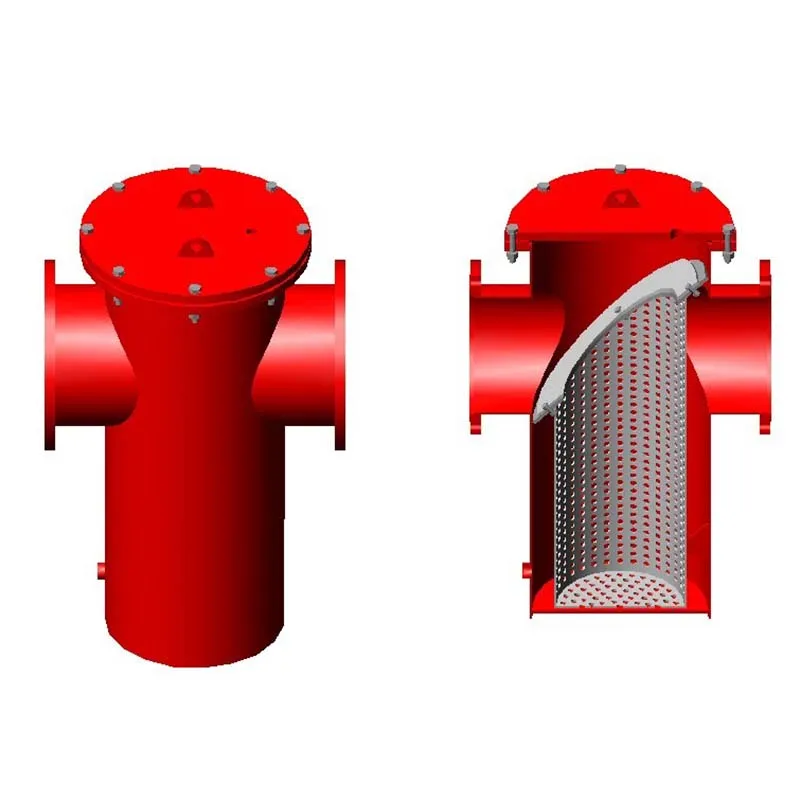 AL series manual drive way basket pipe strainer filter