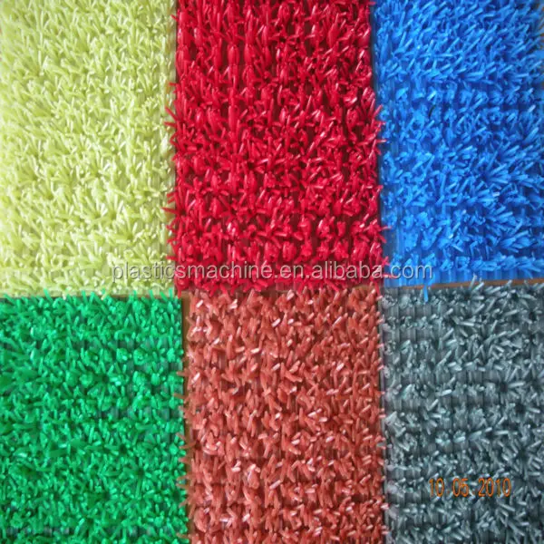 Plastic artificial grass mat making machine, plastic door mat production line