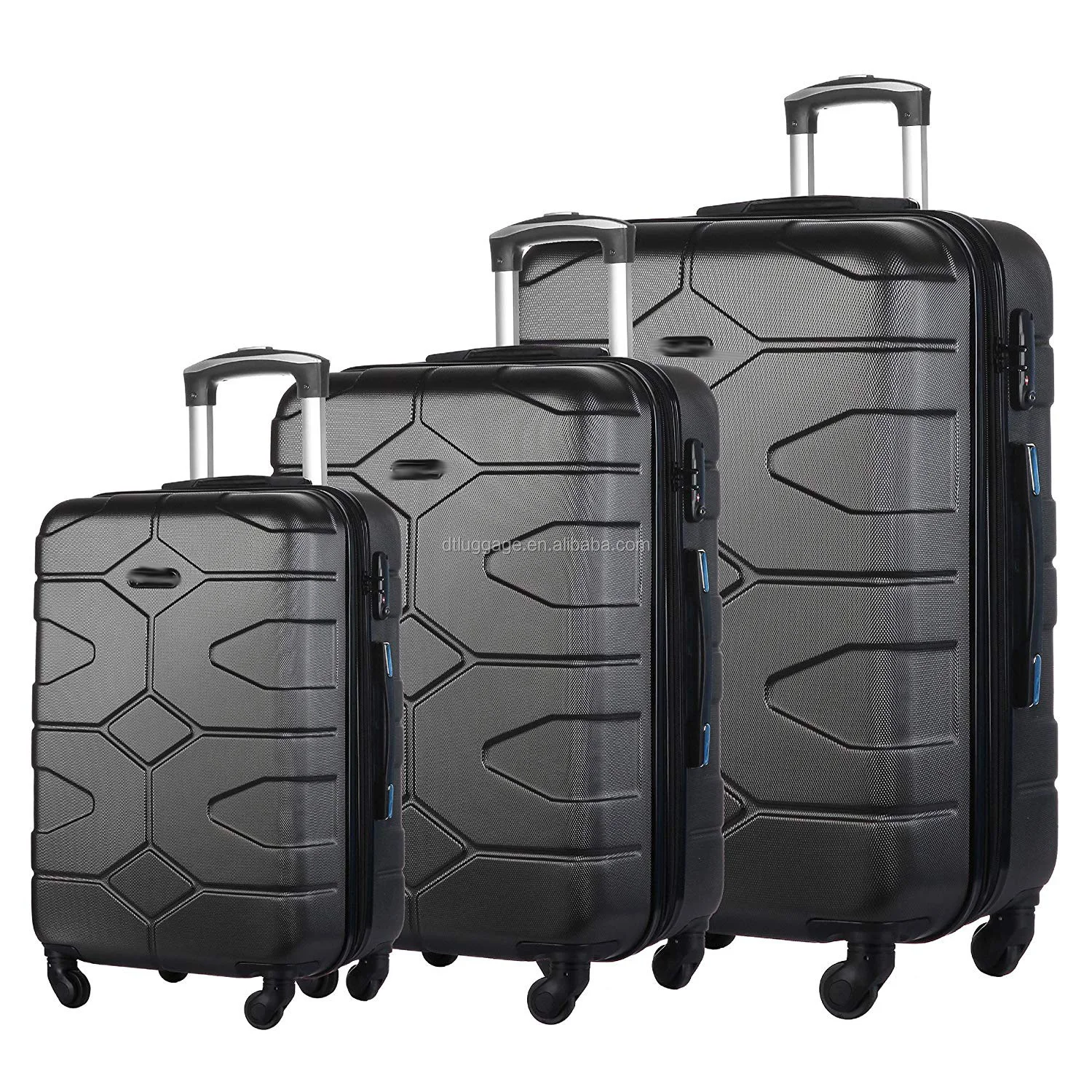 new model abs 4 wheel spinner travelling bags president trolley luggage