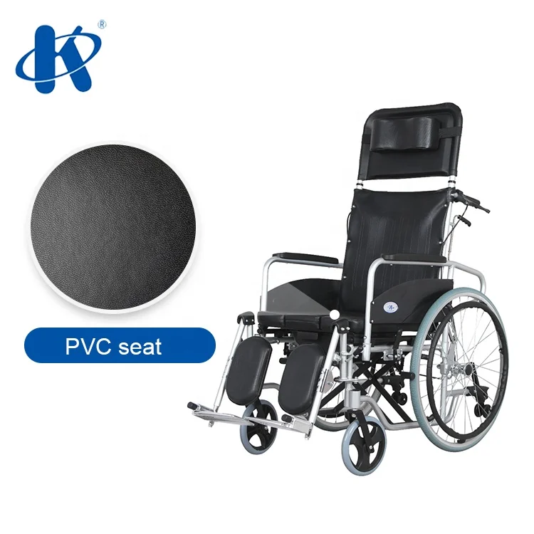 kaiyang KY608GCJ Backrest reclining disabled commode wheelchair with potty Aluminum Lightweight Commode Wheelchair