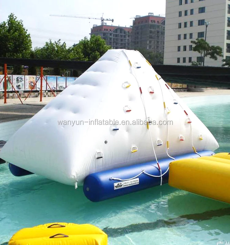 High quality inflatable iceberg water toy inflatable pool iceberg rock climbing floating