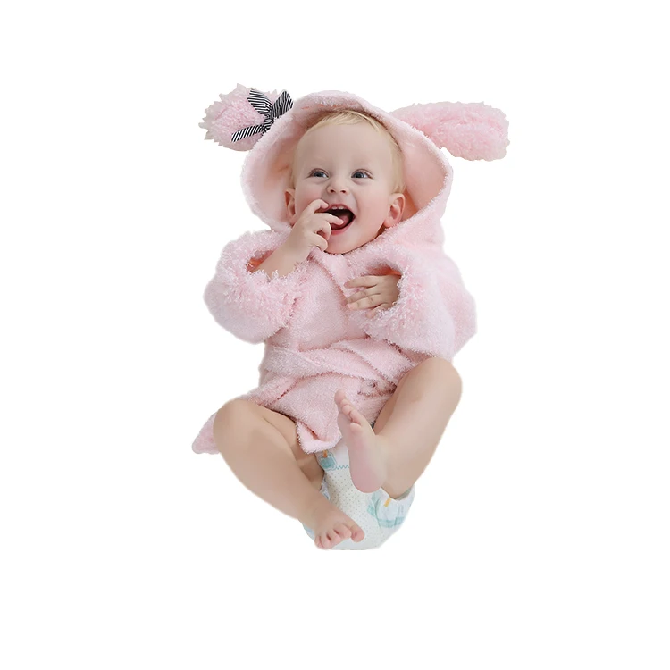 
Wholesale lovely baby cotton bathrobe costume baby clothes kids sheep animal overall longsleeve hooded baby rompers jumpsuit 