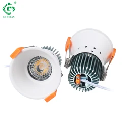 New Hot Recessed Round Wall Up Dimmable Modern Led Downlights For Housing Indoor Kitchen Hotel Down Lights
