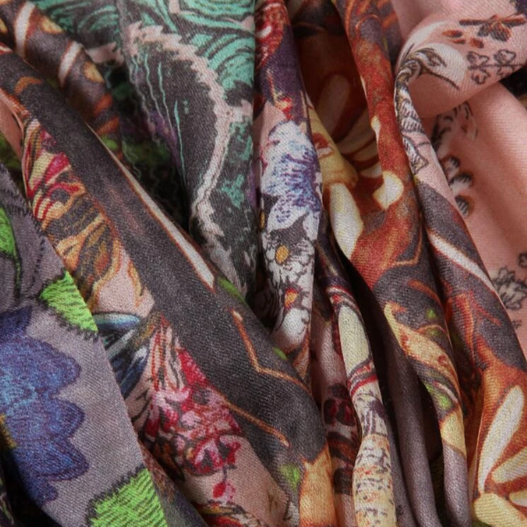 Factory directly merino wool silk scarf For ladies