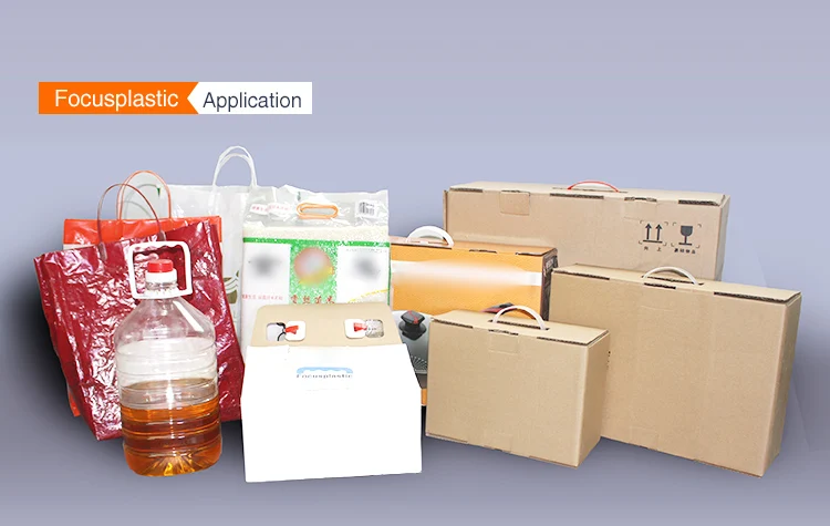 
In the philippines black carton box plastic packaging handles 