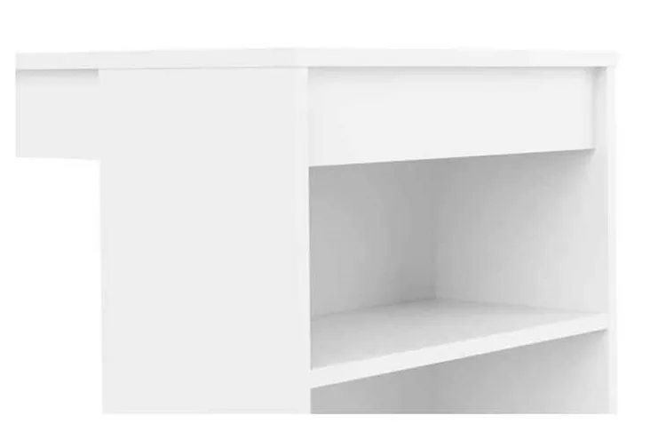 Pure White Color High Bar Table In Living Room