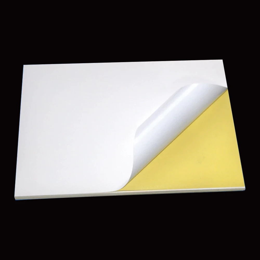 Custom Waterproof Color A4 Sticker Paper Adhesive Print Both Sides Sticker Paper A4 Factory From factory Sale