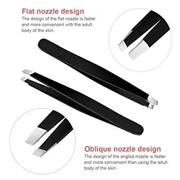  Наборы для ухода за бровями с наклоном ножниц заостренным плоским наконечником