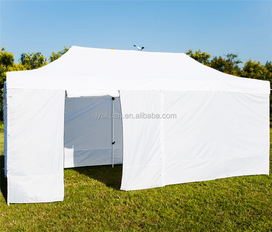 3x6 outdoor pop up folding gazebo tent roof top party event tent with side fabric