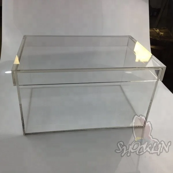 Clear Display Shoe Box plastic Wholesale Transparent Custom Acrylic Shoe Box