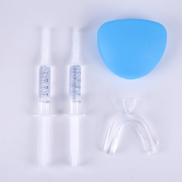 
Impressional mouth tray contained 22%CP home use teeth whitening kit with dental case 