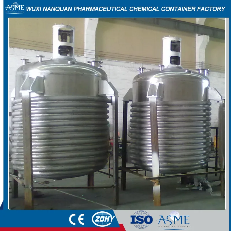 Stainless Steel High Pressure Horizontal Pressure Vessel/Pressure Tanks For Water