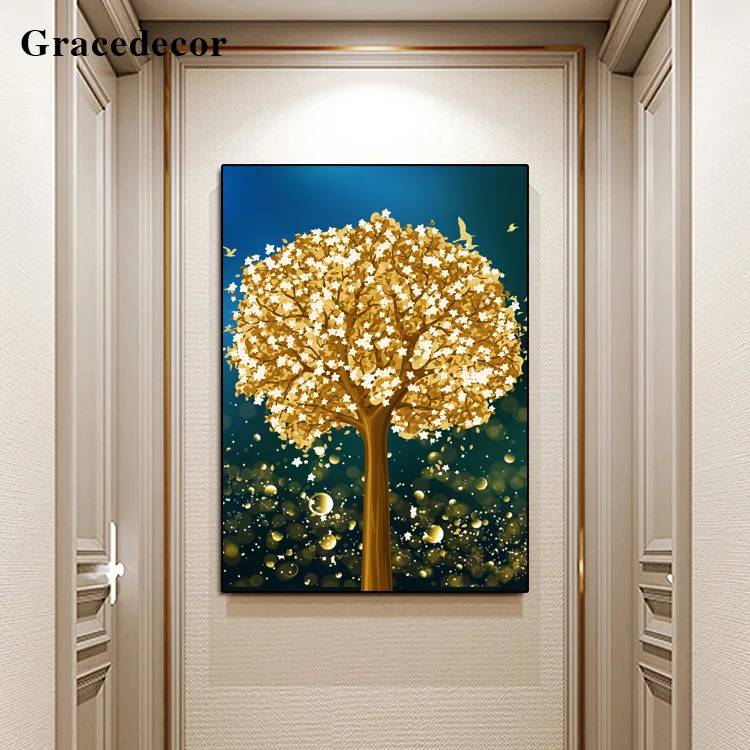 Custom Size Tree Painting By Numbers Wholesale