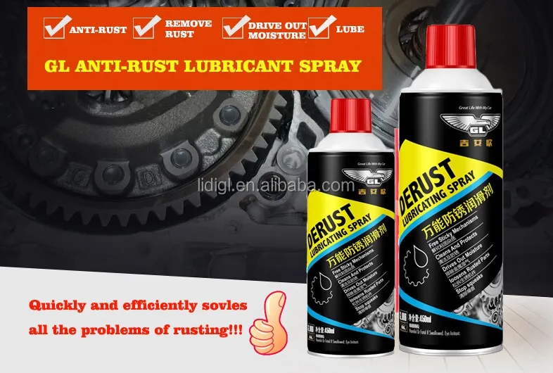 Trusted supplier professional anti rust lubricant rust remover aerosol spray for car care